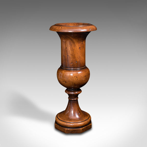 Large Antique Dried Stem Vase, French, Beech, Display Urn, Victorian, Circa 1900