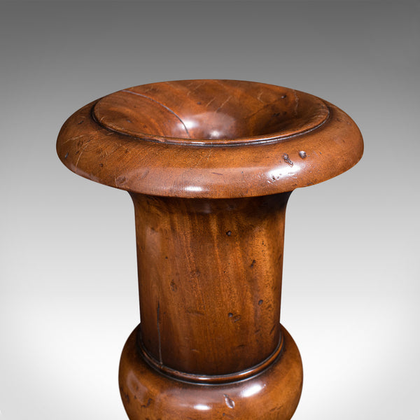 Large Antique Dried Stem Vase, French, Beech, Display Urn, Victorian, Circa 1900