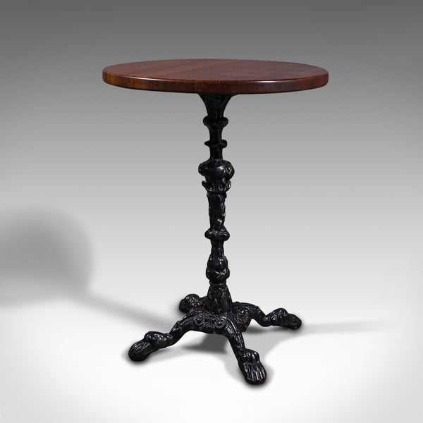 Vintage Orangery Table, English, Circular, Wine, Cast Iron, Mid 20th Century