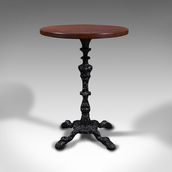 Vintage Orangery Table, English, Circular, Wine, Cast Iron, Mid 20th Century