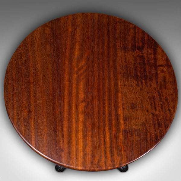 Vintage Orangery Table, English, Circular, Wine, Cast Iron, Mid 20th Century