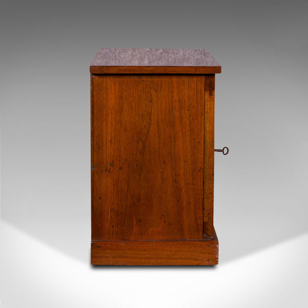 Antique Collector's Cabinet, English, Walnut, Tea, Smoker's Cupboard, Edwardian