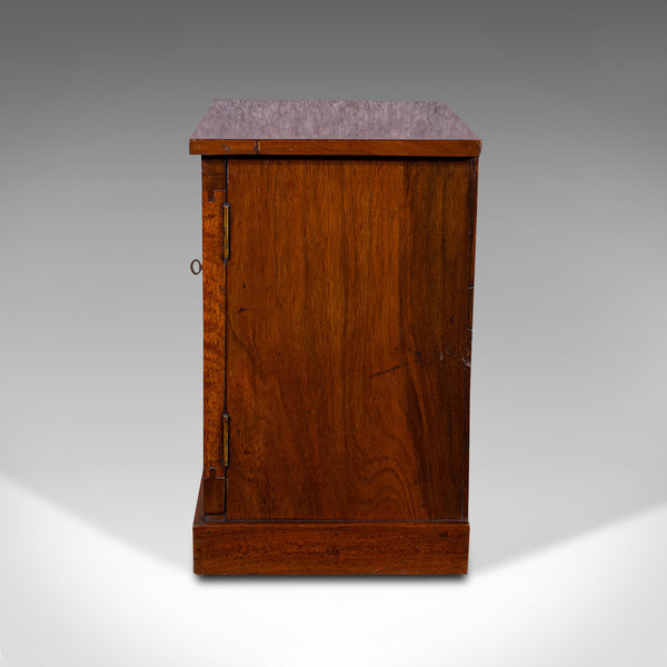 Antique Collector's Cabinet, English, Walnut, Tea, Smoker's Cupboard, Edwardian