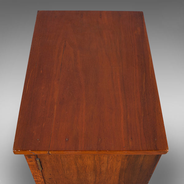Antique Collector's Cabinet, English, Walnut, Tea, Smoker's Cupboard, Edwardian