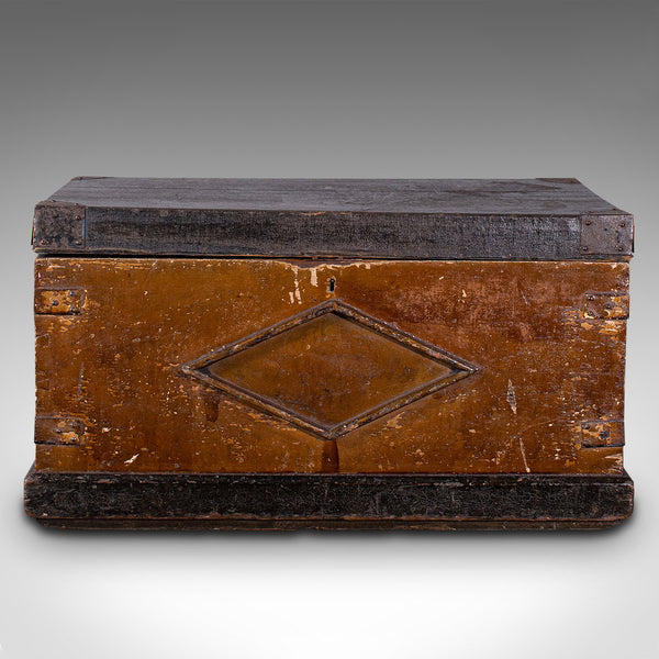 Antique Craftsman's Trunk, English, Carpentry, Maritime, Tool Chest, Victorian
