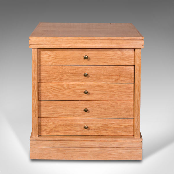 Bespoke, High Quality Specimen Box, English, Oak, Watchmaker, Collector Cabinet