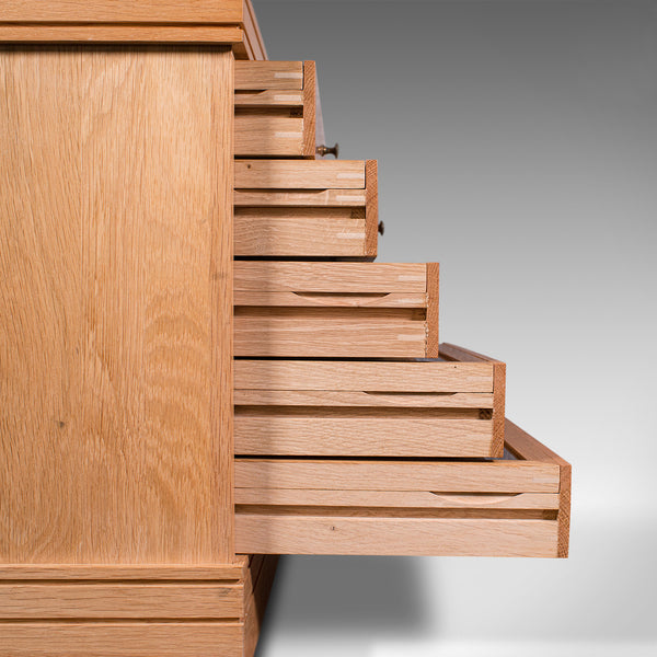 Bespoke, High Quality Specimen Box, English, Oak, Watchmaker, Collector Cabinet