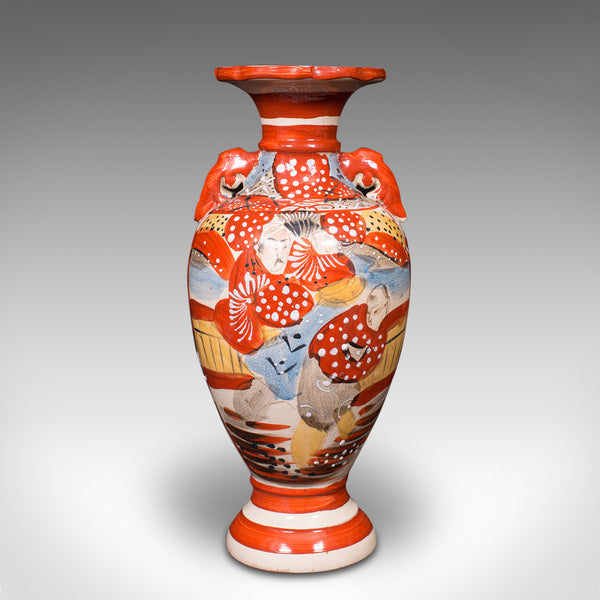 Pair Of Antique Imari Vases, Japanese, Hand Painted, Meiji, Victorian, C.1900