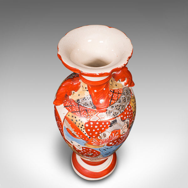 Pair Of Antique Imari Vases, Japanese, Hand Painted, Meiji, Victorian, C.1900