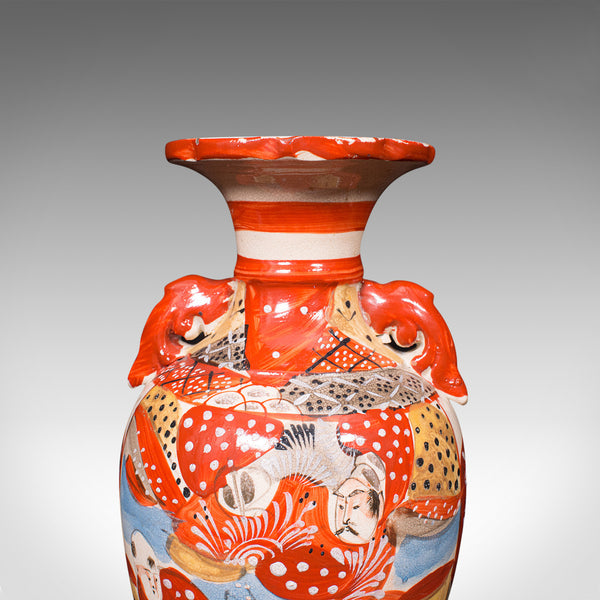 Pair Of Antique Imari Vases, Japanese, Hand Painted, Meiji, Victorian, C.1900