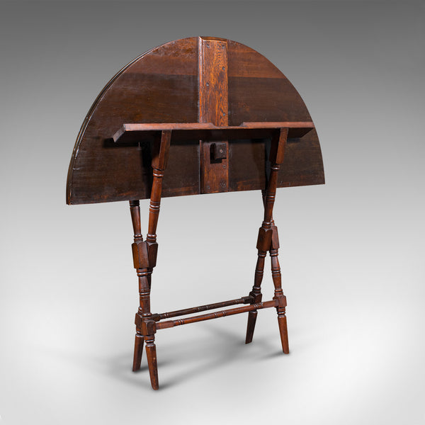 Antique Folding Coaching Table, Welsh, Occasional, Games, Garden, Victorian