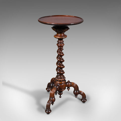 Antique Barley Twist Wine Table, English, Occasional, Lamp, Regency, Circa 1830