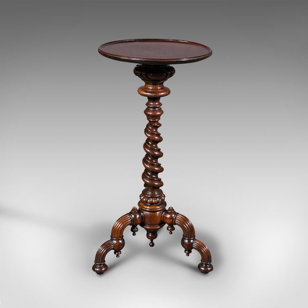 Antique Barley Twist Wine Table, English, Occasional, Lamp, Regency, Circa 1830