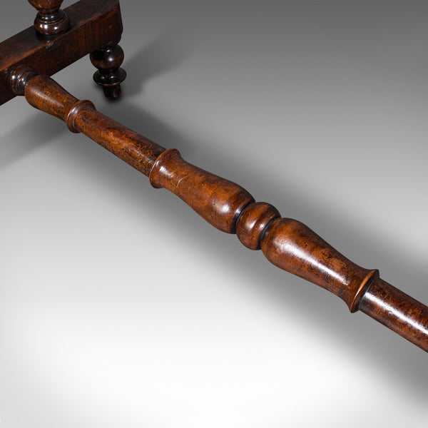 Antique Console Table, English, Walnut, Decorative, Side, Occasional, Regency