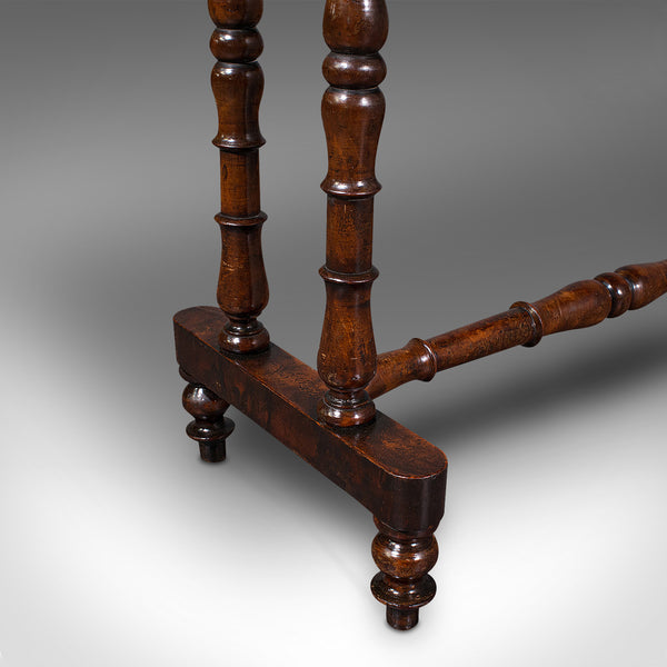 Antique Console Table, English, Walnut, Decorative, Side, Occasional, Regency