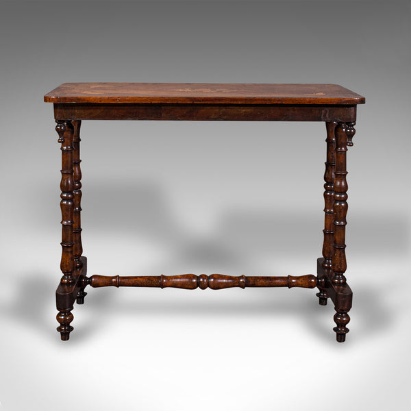 Antique Console Table, English, Walnut, Decorative, Side, Occasional, Regency