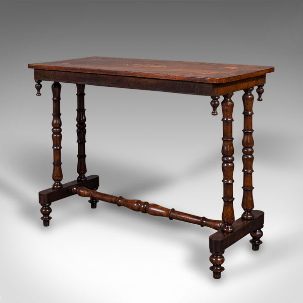 Antique Console Table, English, Walnut, Decorative, Side, Occasional, Regency