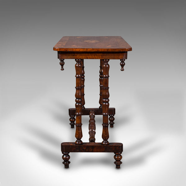 Antique Console Table, English, Walnut, Decorative, Side, Occasional, Regency