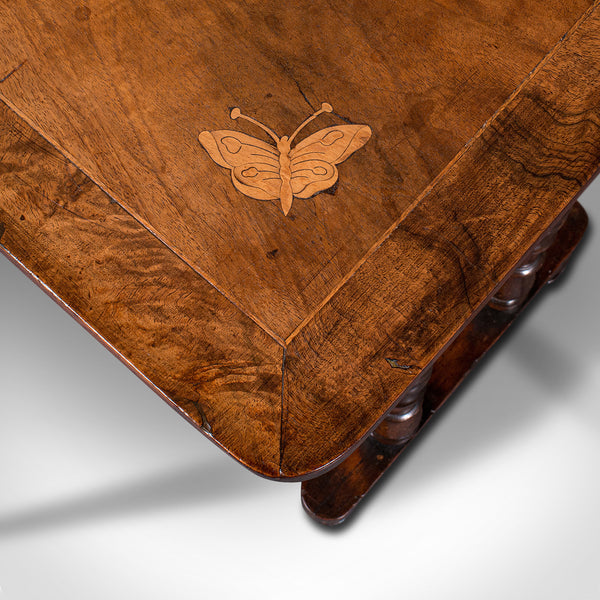 Antique Console Table, English, Walnut, Decorative, Side, Occasional, Regency