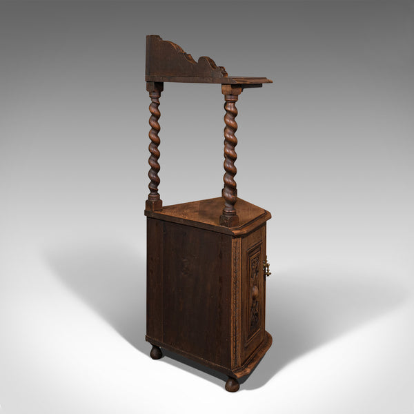 Antique Corner Whatnot, English, Light Oak, Display Cabinet, Victorian, C.1880