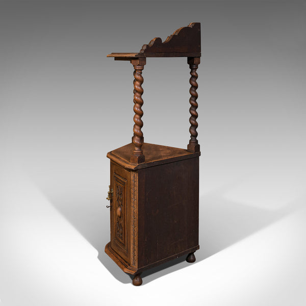 Antique Corner Whatnot, English, Light Oak, Display Cabinet, Victorian, C.1880