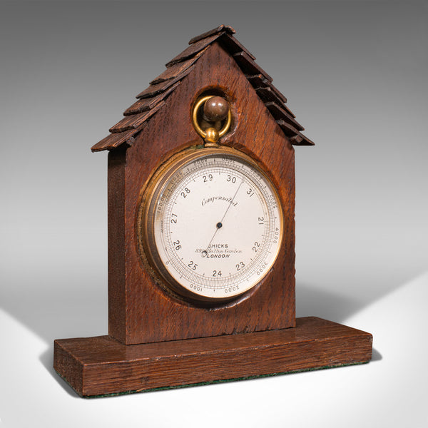 Antique Barometer Altimeter, English, Explorer's Instrument, Hicks, Victorian