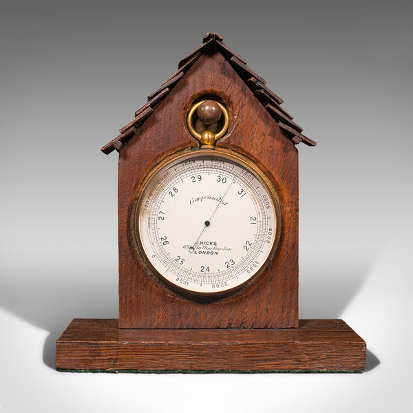 Antique Barometer Altimeter, English, Explorer's Instrument, Hicks, Victorian