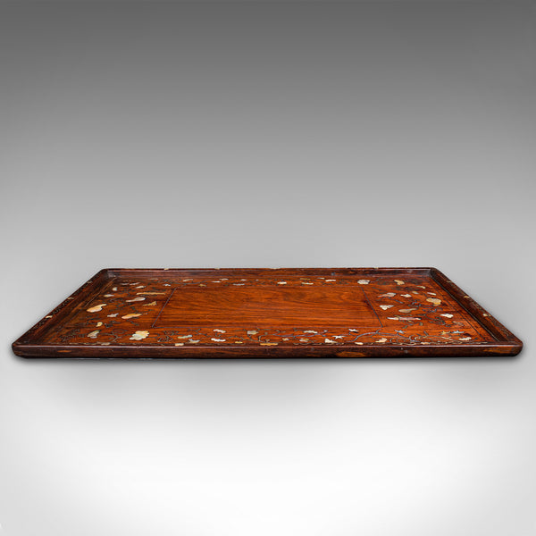 Antique Serving Tray, English, Teak, Decorative, Campaign, Colonial, Georgian