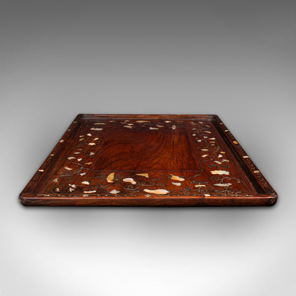 Antique Serving Tray, English, Teak, Decorative, Campaign, Colonial, Georgian