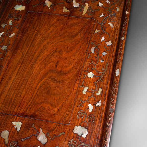 Antique Serving Tray, English, Teak, Decorative, Campaign, Colonial, Georgian