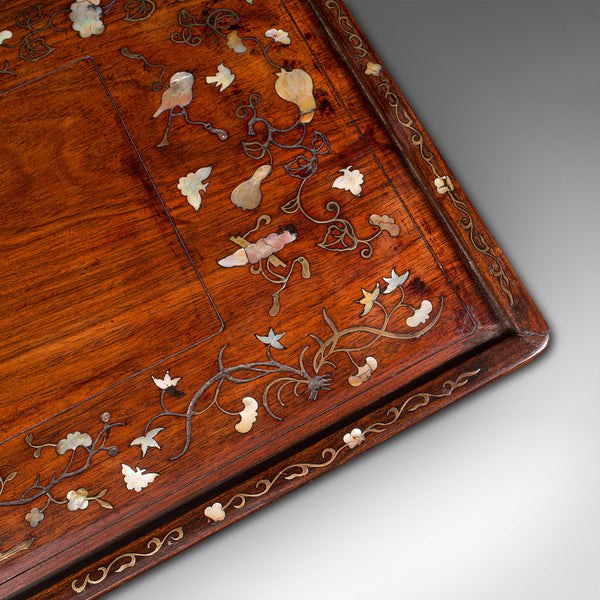 Antique Serving Tray, English, Teak, Decorative, Campaign, Colonial, Georgian