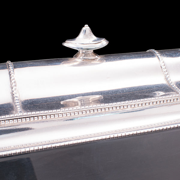 Antique Desk Stand, English, Correspondence Box, Ink Wells, Victorian, C.1900
