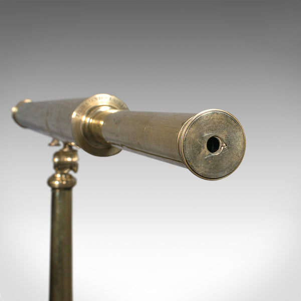 Antique Library Telescope, English Brass, Astronomical, Dollond, Victorian, 1890