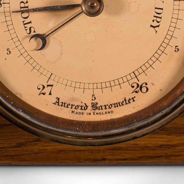 Antique Ship's Bulkhead Barometer, English, Maritime Instrument, Edwardian, 1910