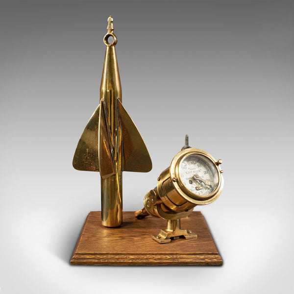 Antique Ship's Log Desk Ornament, English, Brass, Maritime Instrument, C.1920