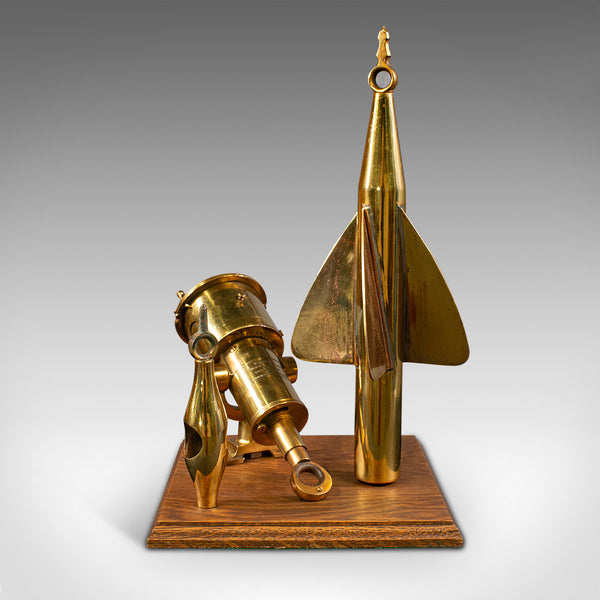 Antique Ship's Log Desk Ornament, English, Brass, Maritime Instrument, C.1920