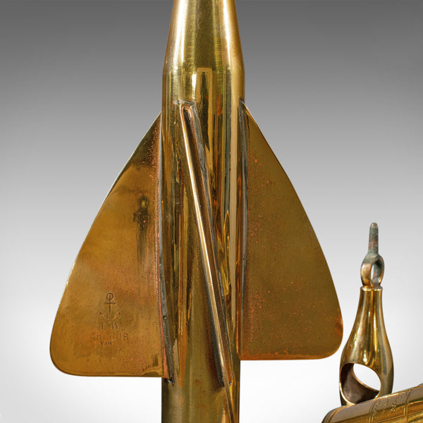 Antique Ship's Log Desk Ornament, English, Brass, Maritime Instrument, C.1920