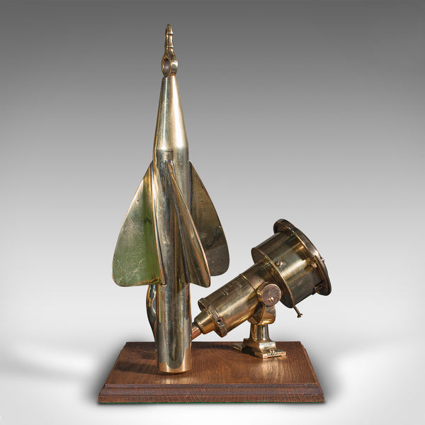 Vintage Ship's Log Desk Ornament, English, Brass, Maritime Display, Instrument