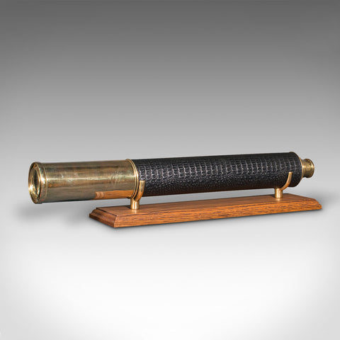 Large Antique Telescope, English, Terrestrial, Astronomical, Victorian, C.1860