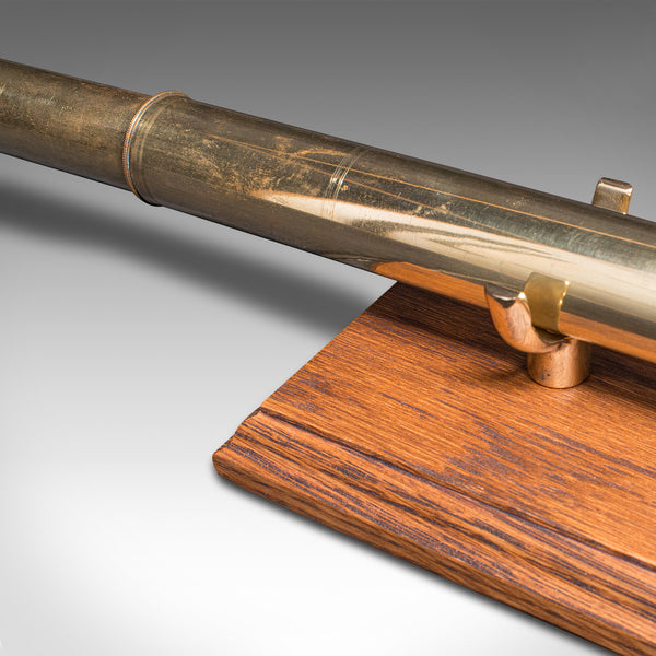 Antique 4 Draw Telescope, English, Brass, Terrestrial, Astronomical, Victorian