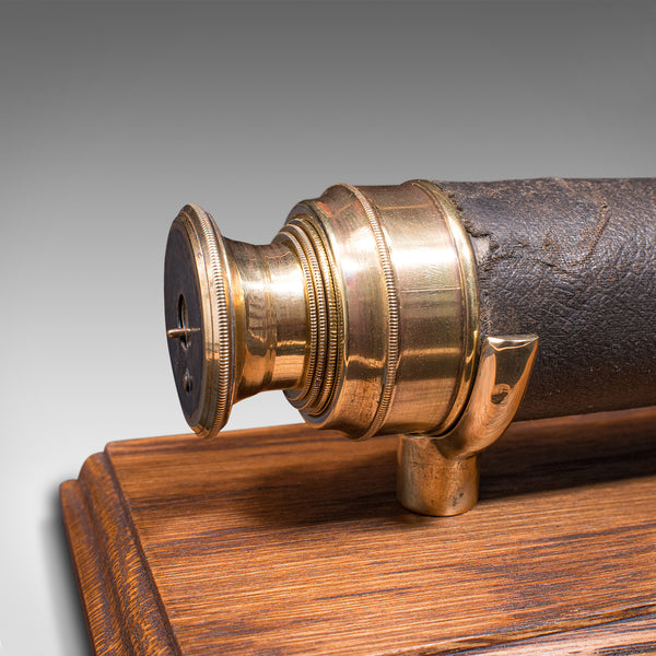 Antique 4 Draw Telescope, English, Brass, Terrestrial, Astronomical, Victorian