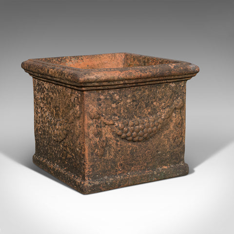 Antique Garden Planter, English, Terracotta, Outdoor Jardiniere, Victorian, 1900