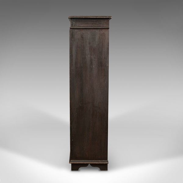 Antique Book Case, English, Oak, Bookshelf Cabinet, Gothic Revival, Victorian