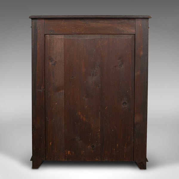 Antique Book Case, English, Oak, Bookshelf Cabinet, Gothic Revival, Victorian