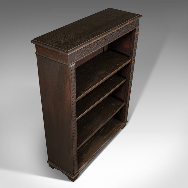 Antique Book Case, English, Oak, Bookshelf Cabinet, Gothic Revival, Victorian