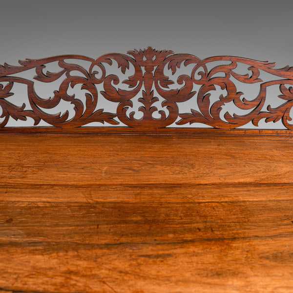 Antique Decorative Whatnot, English, Two Tier Canterbury Stand, Regency, C.1830