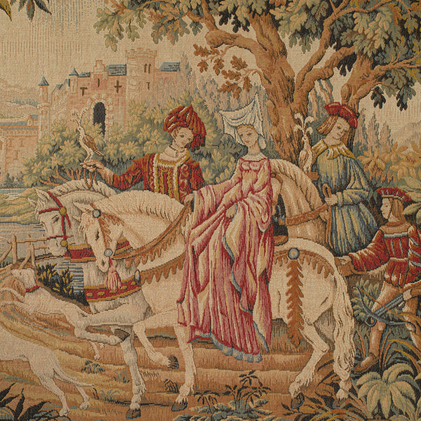 Vintage Continental Tapestry, French, Needlepoint, Decorative Panel, Circa 1980