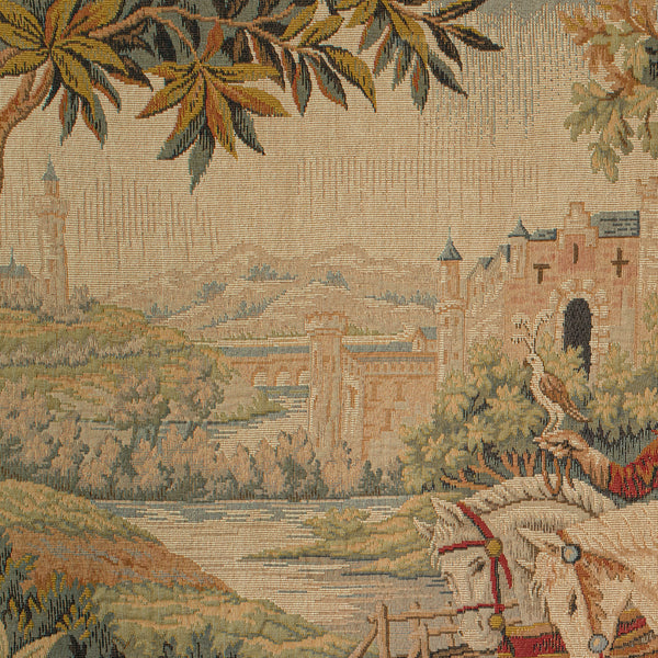 Vintage Continental Tapestry, French, Needlepoint, Decorative Panel, Circa 1980