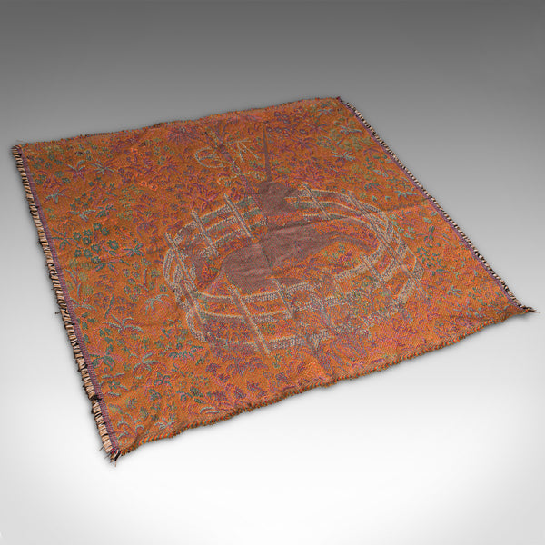 Vintage Decorative Tapestry, French, Needlepoint, Cushion Cover, Unicorn, C.1980