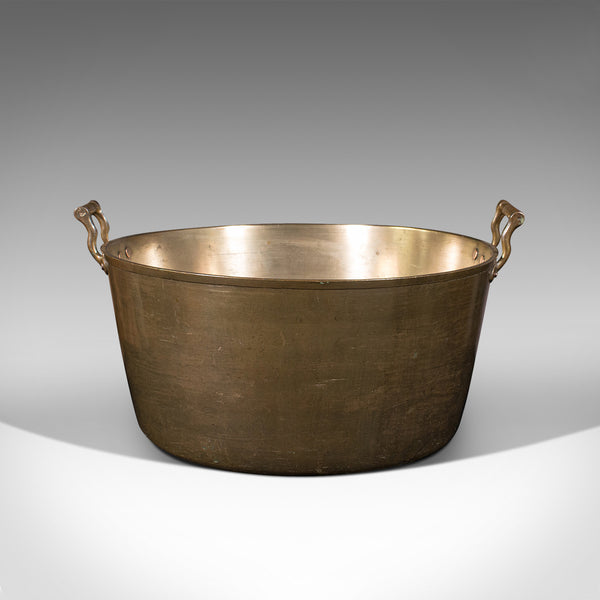 Large Antique Country House Preserve Pan, English, Bronze, Jam, Pot, Georgian